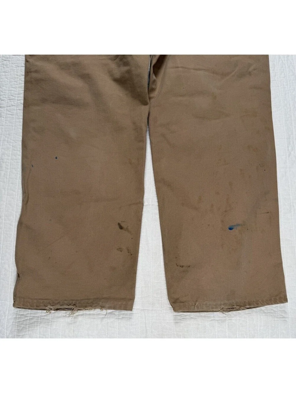 Carhartt B11 BRN Duck Work Pants Men 38x30 Brown Canvas Utility Carpenter USA